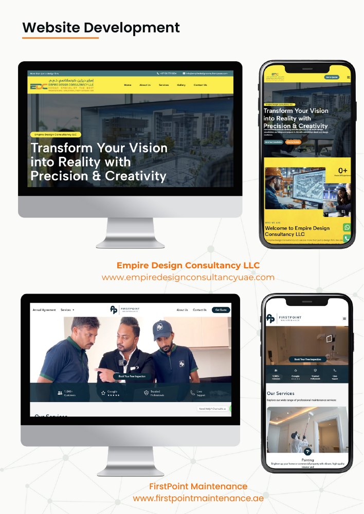 Bizzup website development portfolio